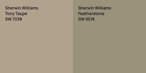 SW 7038 Tony Taupe vs SW 9518 Featherstone