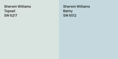 SW 6217 Topsail vs SW 6512 Balmy