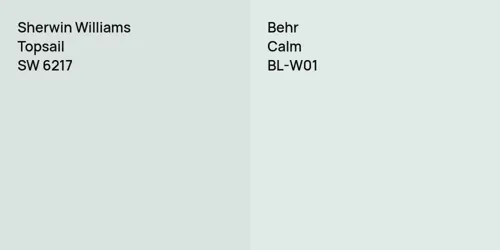 SW 6217 Topsail vs BL-W01 Calm