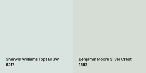 SW 6217 Topsail vs 1583 Silver Crest