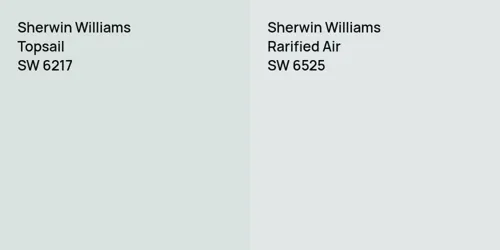 SW 6217 Topsail vs SW 6525 Rarified Air