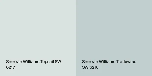 SW 6217 Topsail vs SW 6218 Tradewind