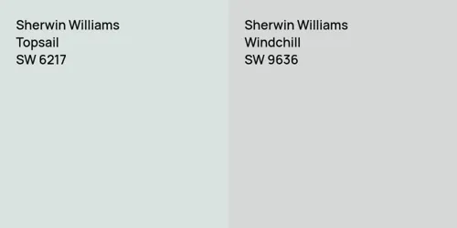 SW 6217 Topsail vs SW 9636 Windchill