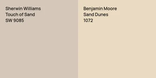 SW 9085 Touch of Sand vs 1072 Sand Dunes