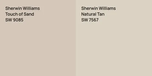 SW 9085 Touch of Sand vs SW 7567 Natural Tan