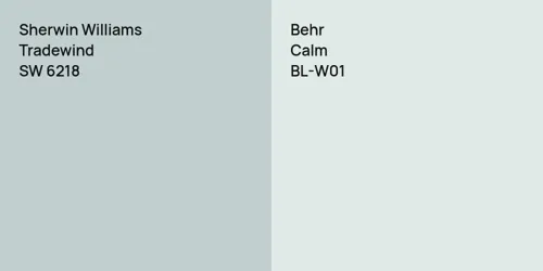 SW 6218 Tradewind vs BL-W01 Calm