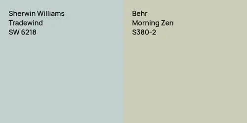 SW 6218 Tradewind vs S380-2 Morning Zen