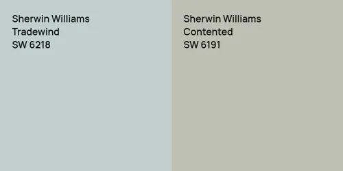 SW 6218 Tradewind vs SW 6191 Contented