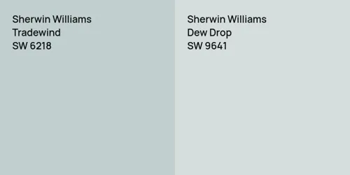 SW 6218 Tradewind vs SW 9641 Dew Drop