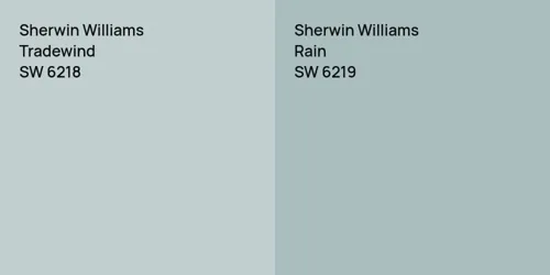 SW 6218 Tradewind vs SW 6219 Rain