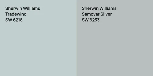 SW 6218 Tradewind vs SW 6233 Samovar Silver