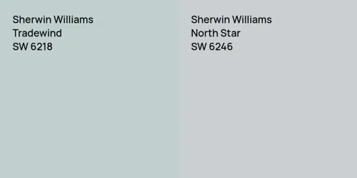 SW 6218 Tradewind vs SW 6246 North Star