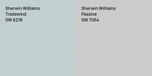 SW 6218 Tradewind vs SW 7064 Passive