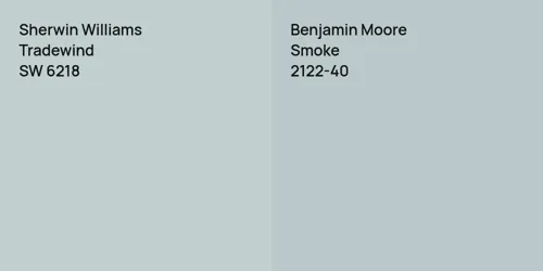 SW 6218 Tradewind vs 2122-40 Smoke