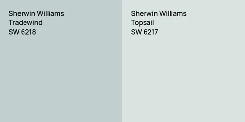 SW 6218 Tradewind vs SW 6217 Topsail