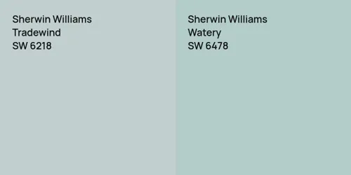 SW 6218 Tradewind vs SW 6478 Watery