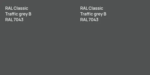 RAL 7043  Traffic grey B vs RAL 7043  Traffic grey B