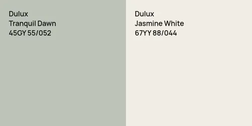 45GY 55/052 Tranquil Dawn vs 67YY 88/044 Jasmine White