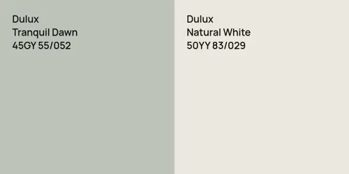 45GY 55/052 Tranquil Dawn vs 50YY 83/029 Natural White