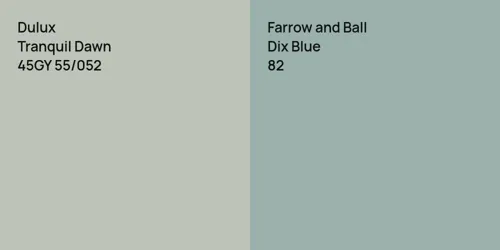 45GY 55/052 Tranquil Dawn vs 82 Dix Blue