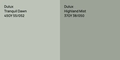 45GY 55/052 Tranquil Dawn vs 37GY 38/050 Highland Mist