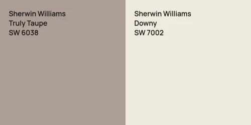 SW 6038 Truly Taupe vs SW 7002 Downy