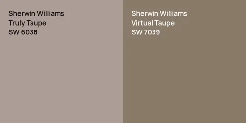 SW 6038 Truly Taupe vs SW 7039 Virtual Taupe