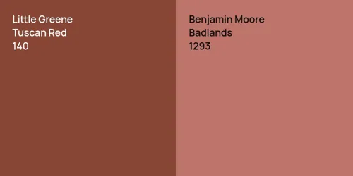 140 Tuscan Red vs 1293 Badlands