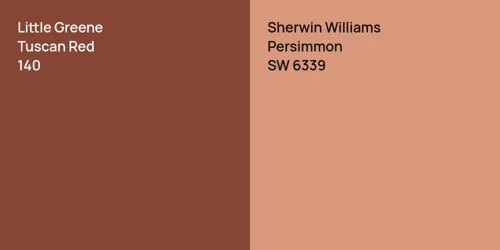 140 Tuscan Red vs SW 6339 Persimmon