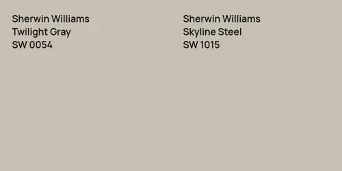 SW 0054 Twilight Gray vs SW 1015 Skyline Steel