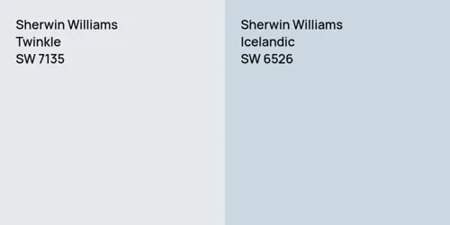 SW 7135 Twinkle vs SW 6526 Icelandic