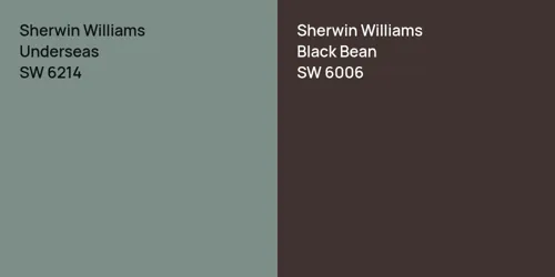 SW 6214 Underseas vs SW 6006 Black Bean