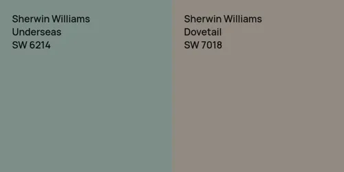 SW 6214 Underseas vs SW 7018 Dovetail