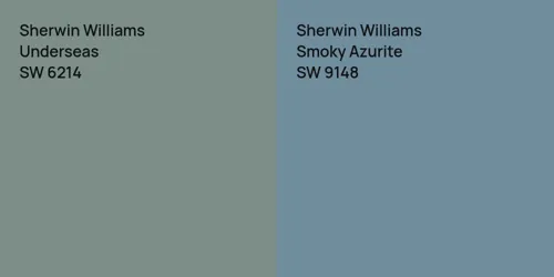 SW 6214 Underseas vs SW 9148 Smoky Azurite