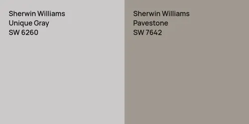 SW 6260 Unique Gray vs SW 7642 Pavestone