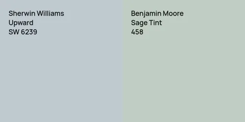 SW 6239 Upward vs 458 Sage Tint