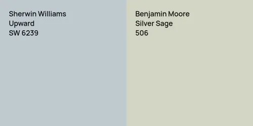 SW 6239 Upward vs 506 Silver Sage