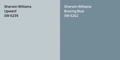 SW 6239 Upward vs SW 6242 Bracing Blue