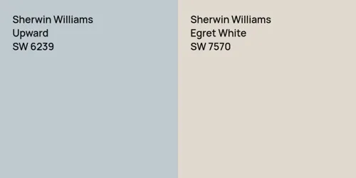 SW 6239 Upward vs SW 7570 Egret White