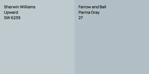 SW 6239 Upward vs 27 Parma Gray