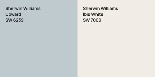 SW 6239 Upward vs SW 7000 Ibis White