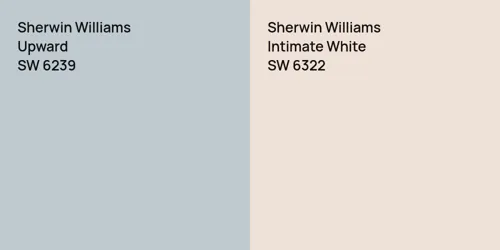 SW 6239 Upward vs SW 6322 Intimate White