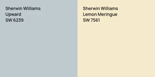 SW 6239 Upward vs SW 7561 Lemon Meringue