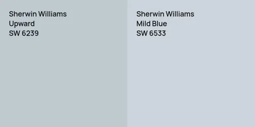 SW 6239 Upward vs SW 6533 Mild Blue