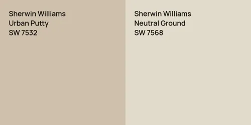 SW 7532 Urban Putty vs SW 7568 Neutral Ground