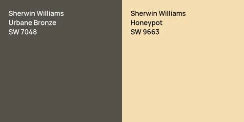 SW 7048 Urbane Bronze vs SW 9663 Honeypot