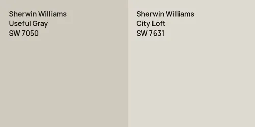 SW 7050 Useful Gray vs SW 7631 City Loft