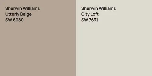 SW 6080 Utterly Beige vs SW 7631 City Loft