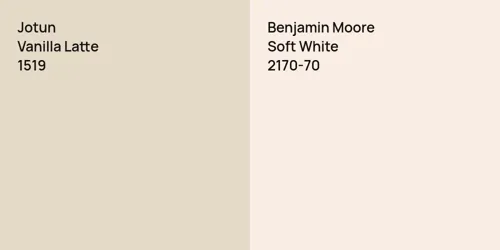 1519 Vanilla Latte vs 2170-70 Soft White