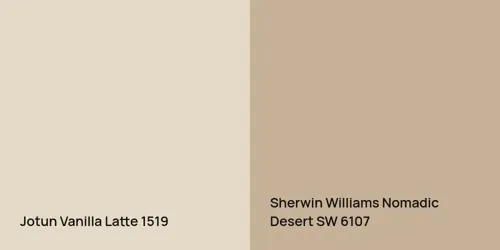 1519 Vanilla Latte vs SW 6107 Nomadic Desert